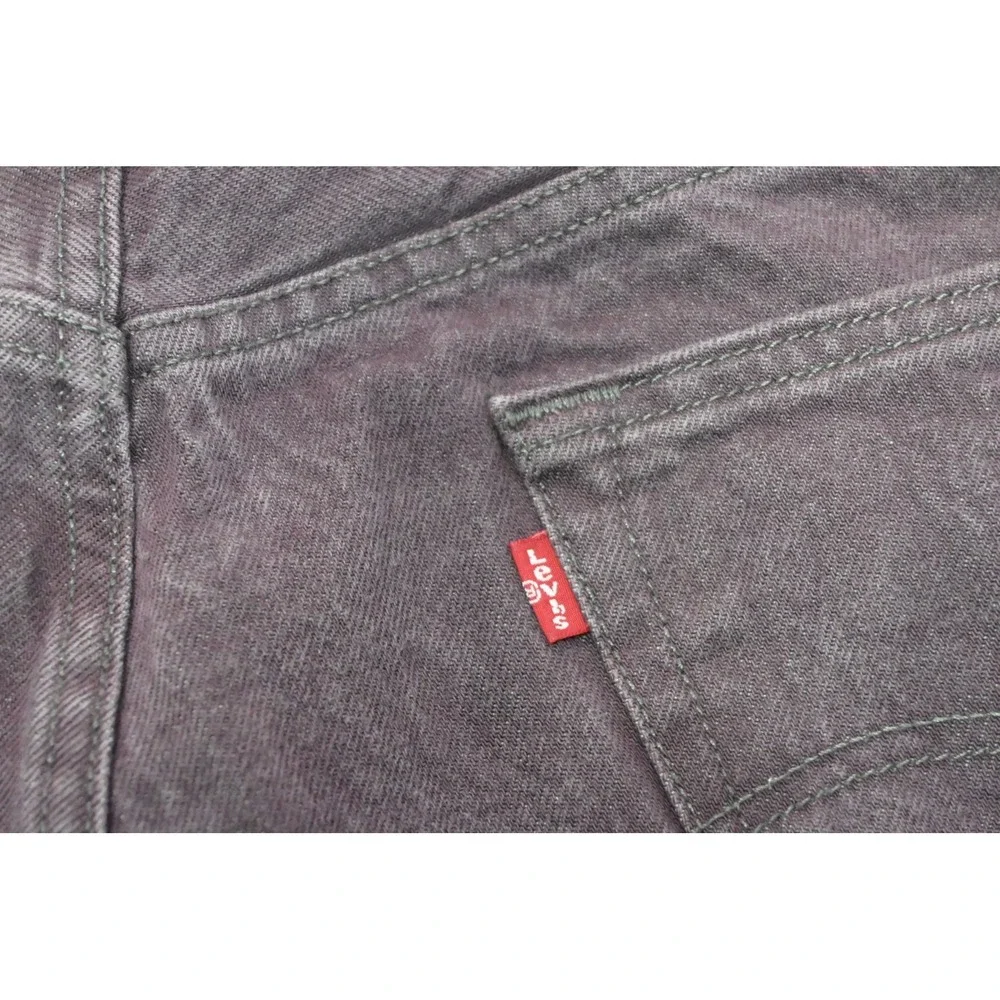 Levi's 501 Jeans Mens 42x30 Purple White Oak Cone Denim Button Fly Straight